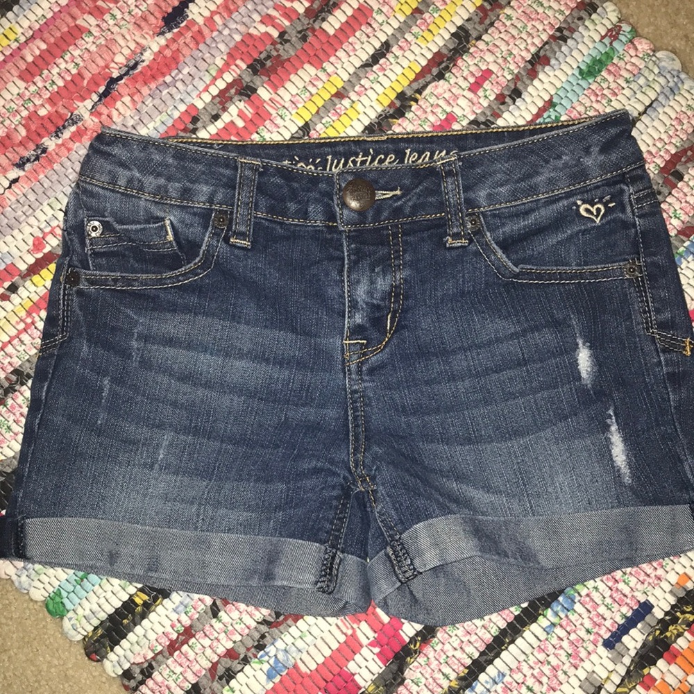 Blue jean shorts